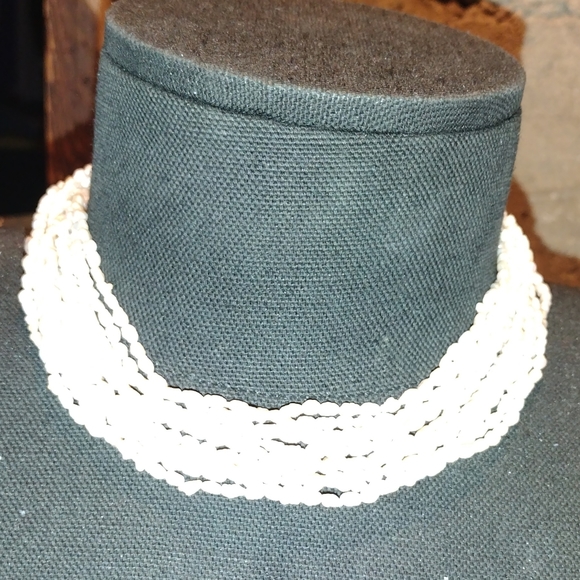 7 strand freshwater pearl ,gold necklace - Picture 5 of 16